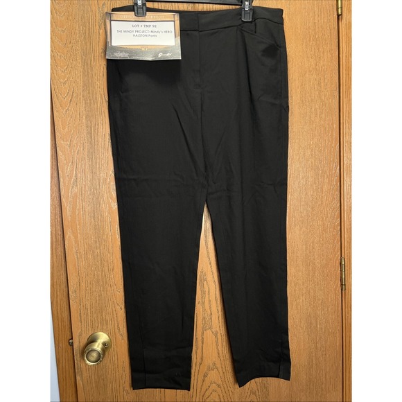 Halston Heritage Wms Dress Pants Black Sz 12 Screen Worn TV Costume Mindy Kaling - Picture 1 of 12